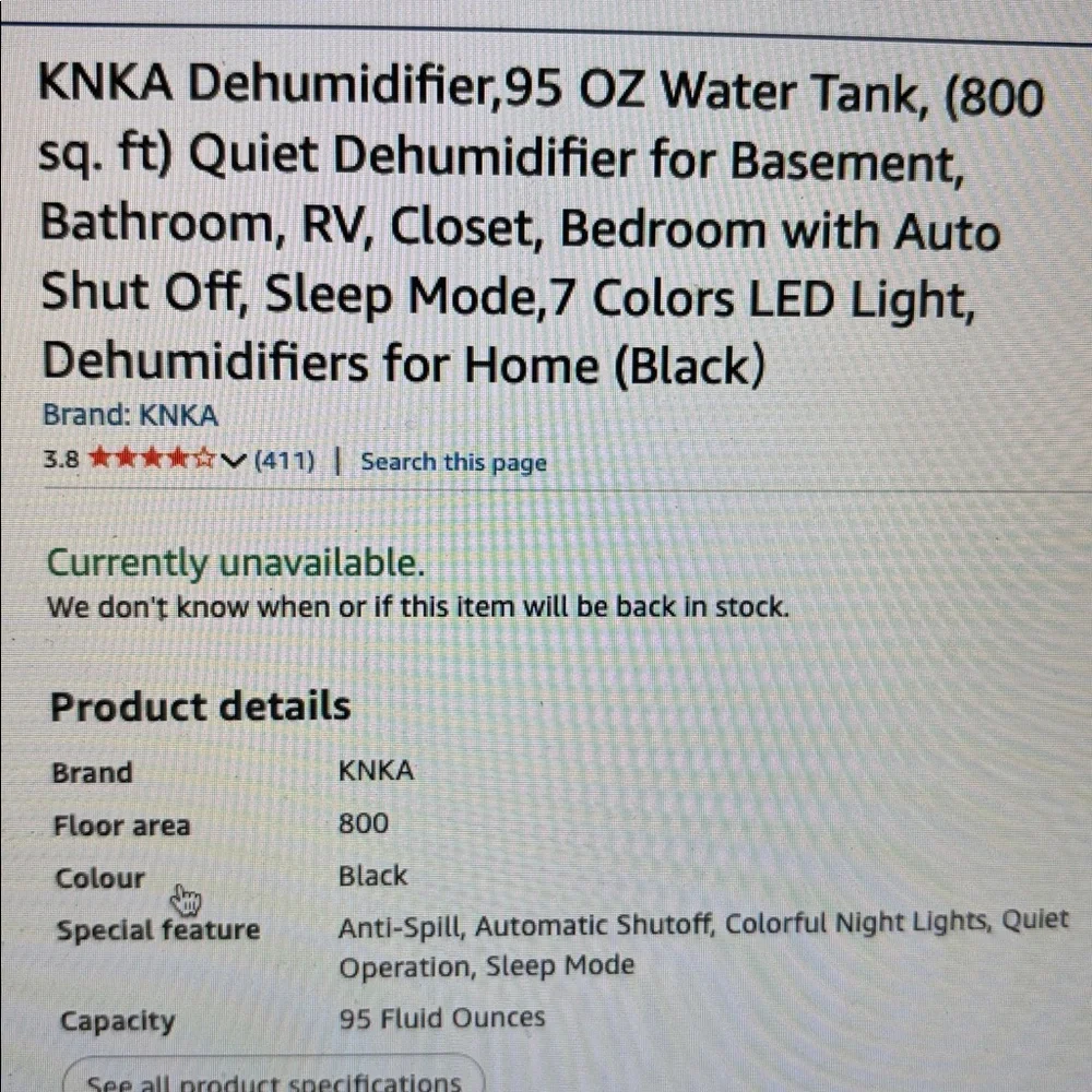 Dehumidifier - Picture 2 of 2